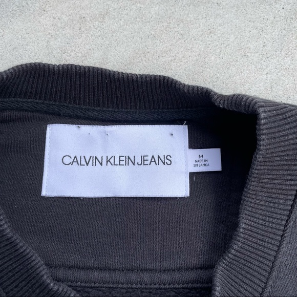 Calvin Klein Jeans classic logo Black crewneck - size M - Picture 5 of 7